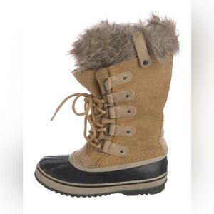 Women’s Sorel Joan Of Arctic Waterproof Fur Lined Rubber Winter Lace Up Boots
